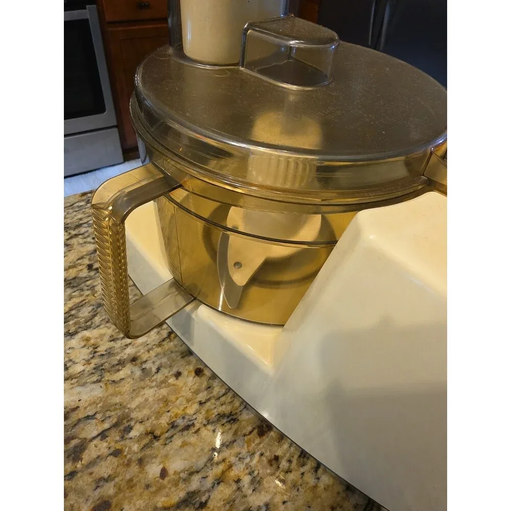 Vintage GE General Electric D1FP18 Food Processor Tested Works Slice/Shred Disc